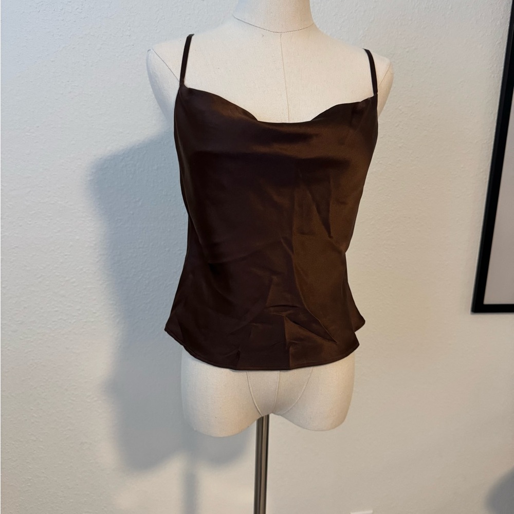 Reformation Chocolate Brown Camisole Top